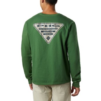 Columbia PHG Hunter Graphic Long Sleeve, Sudaderas Verdes Para Hombre | 701368-JBC